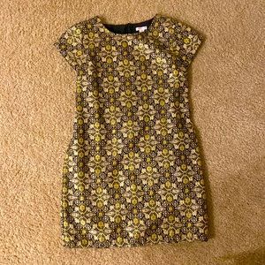 Gold Holiday Mini Dress